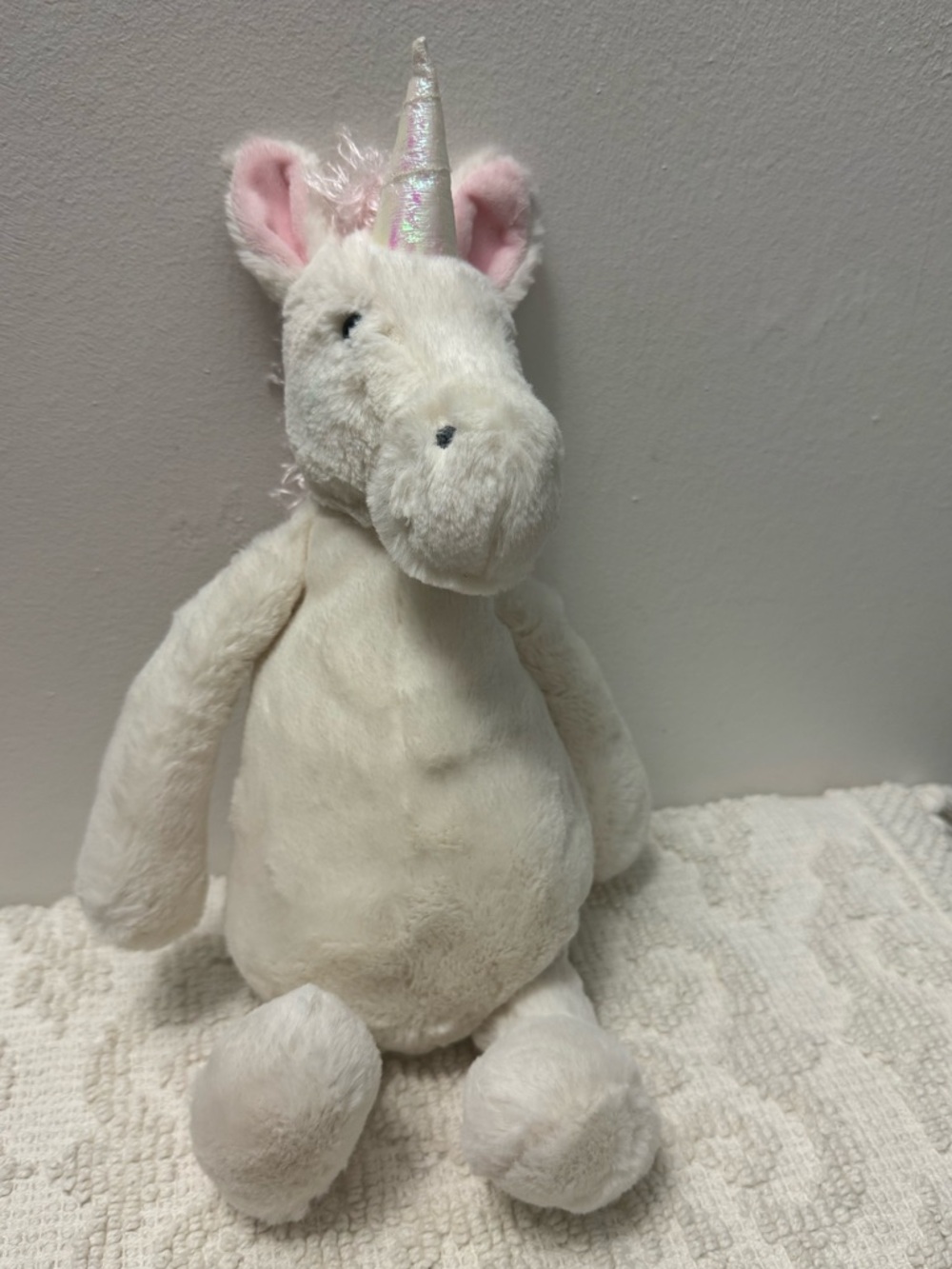 JellyCat Bashful White Unicorn Plush